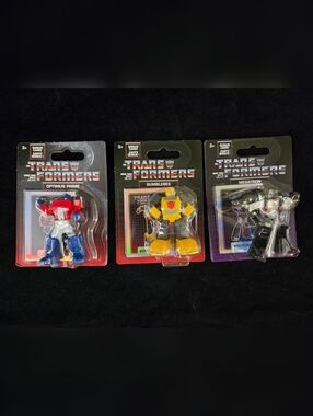 Transformers Mini Figures Lot Optimus Prime Bumblebee Megatron